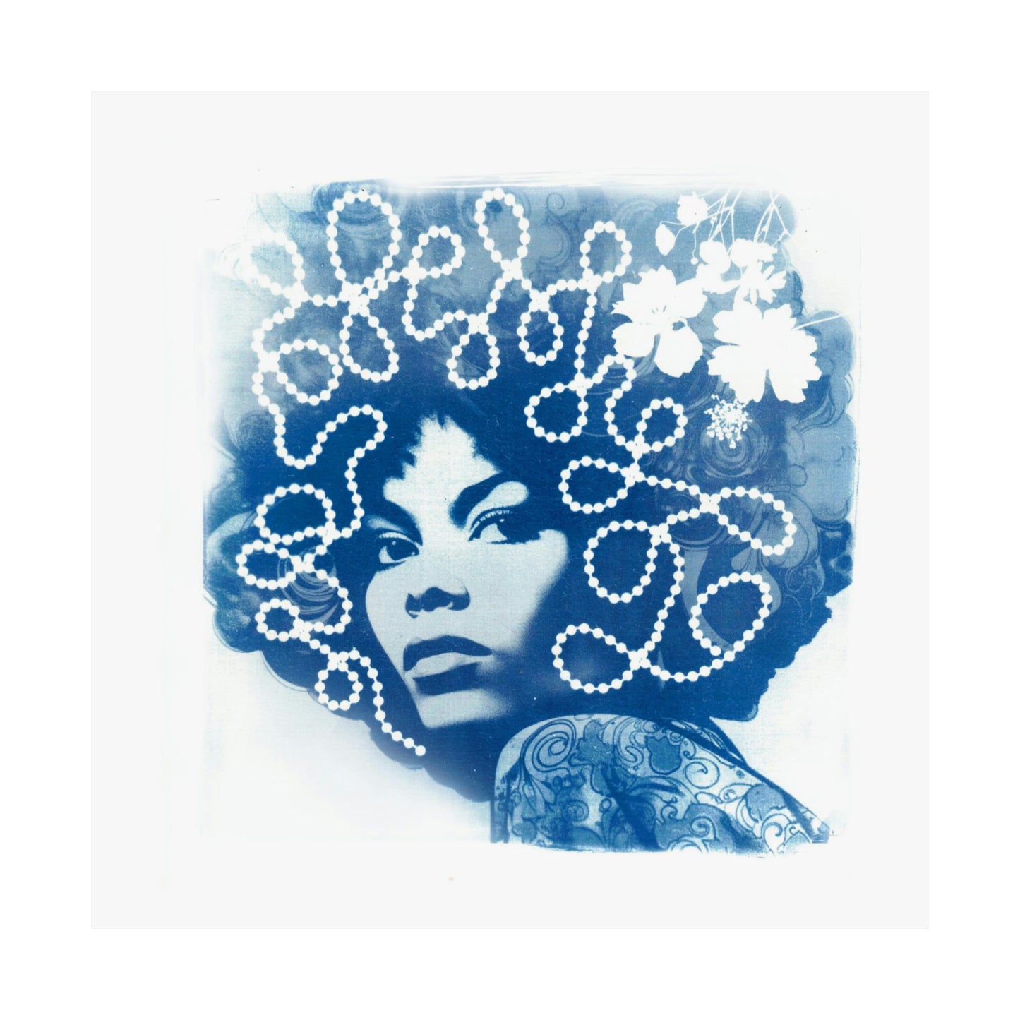 Funky Chick in Blue #2 Print