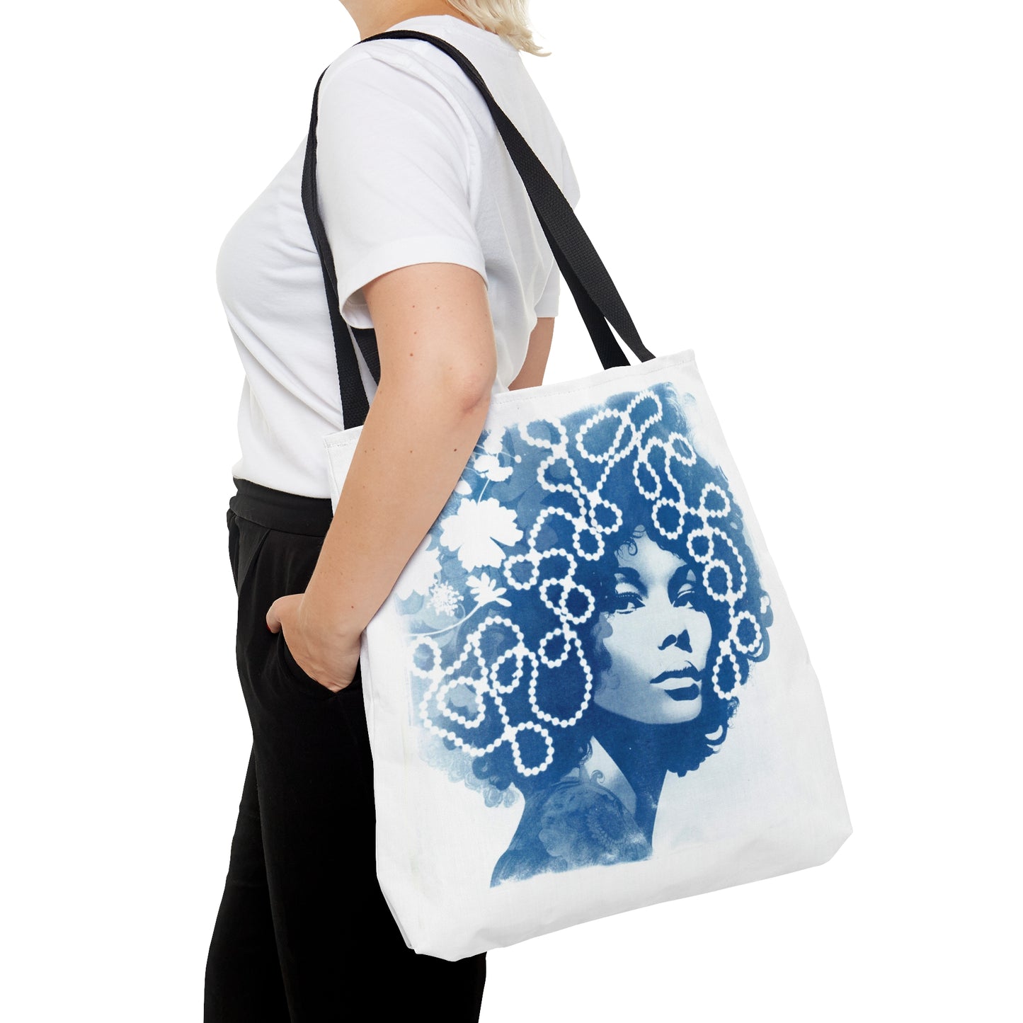 Funky Chic in Blue Tote Bag