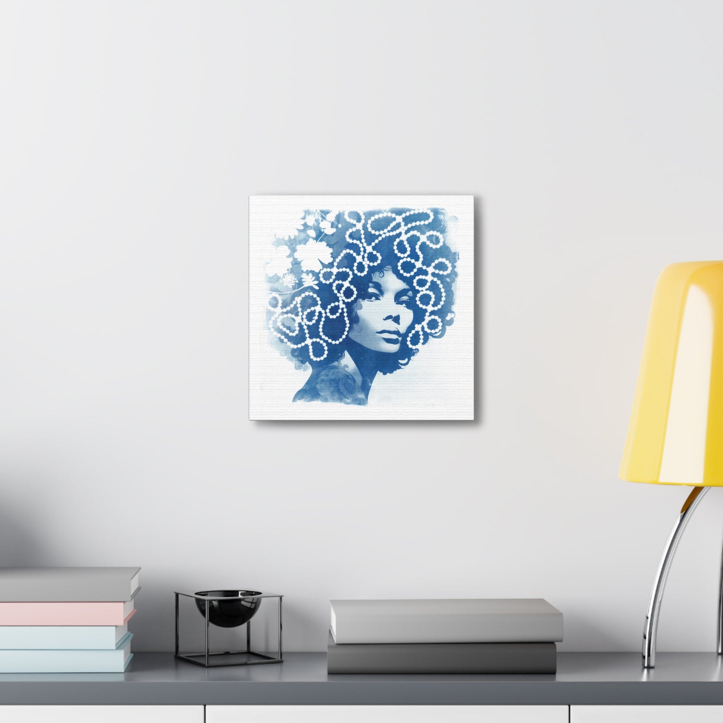 Funky Chic in Blue #1 Canvas Gallery Wraps