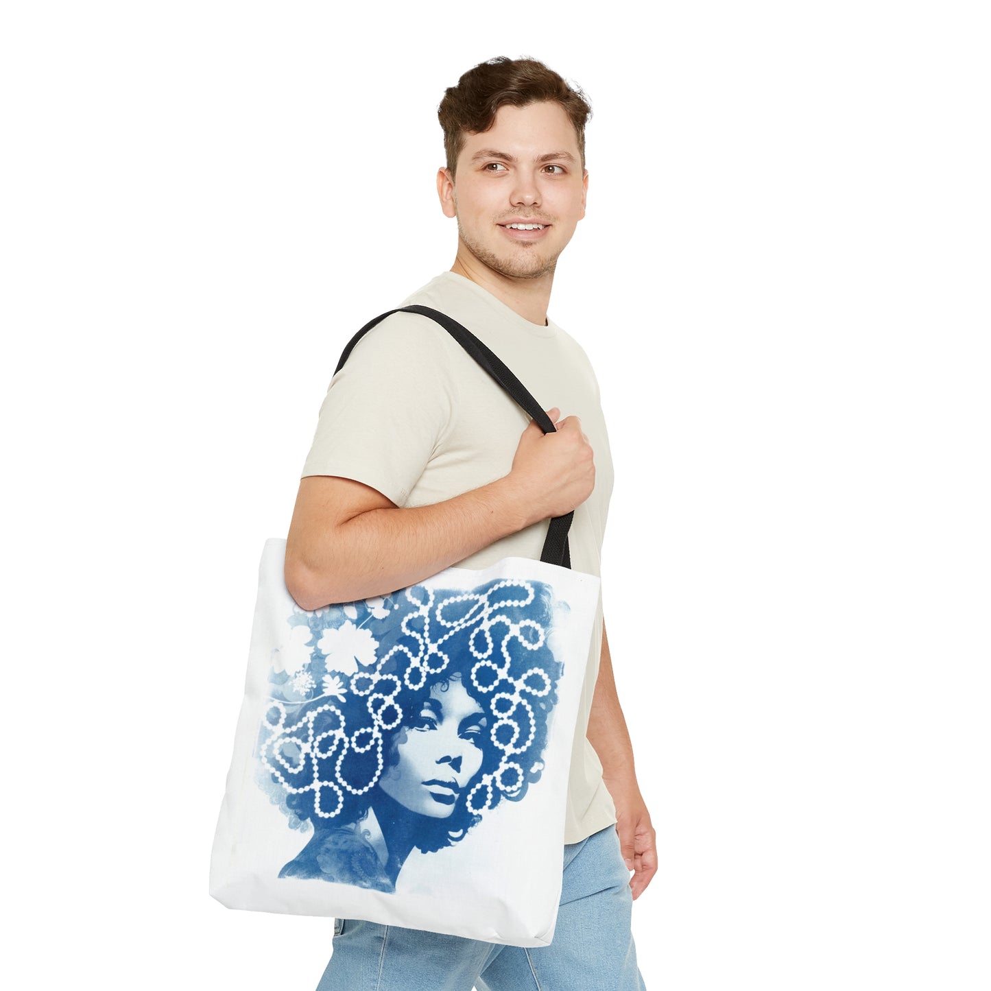 Funky Chic in Blue Tote Bag