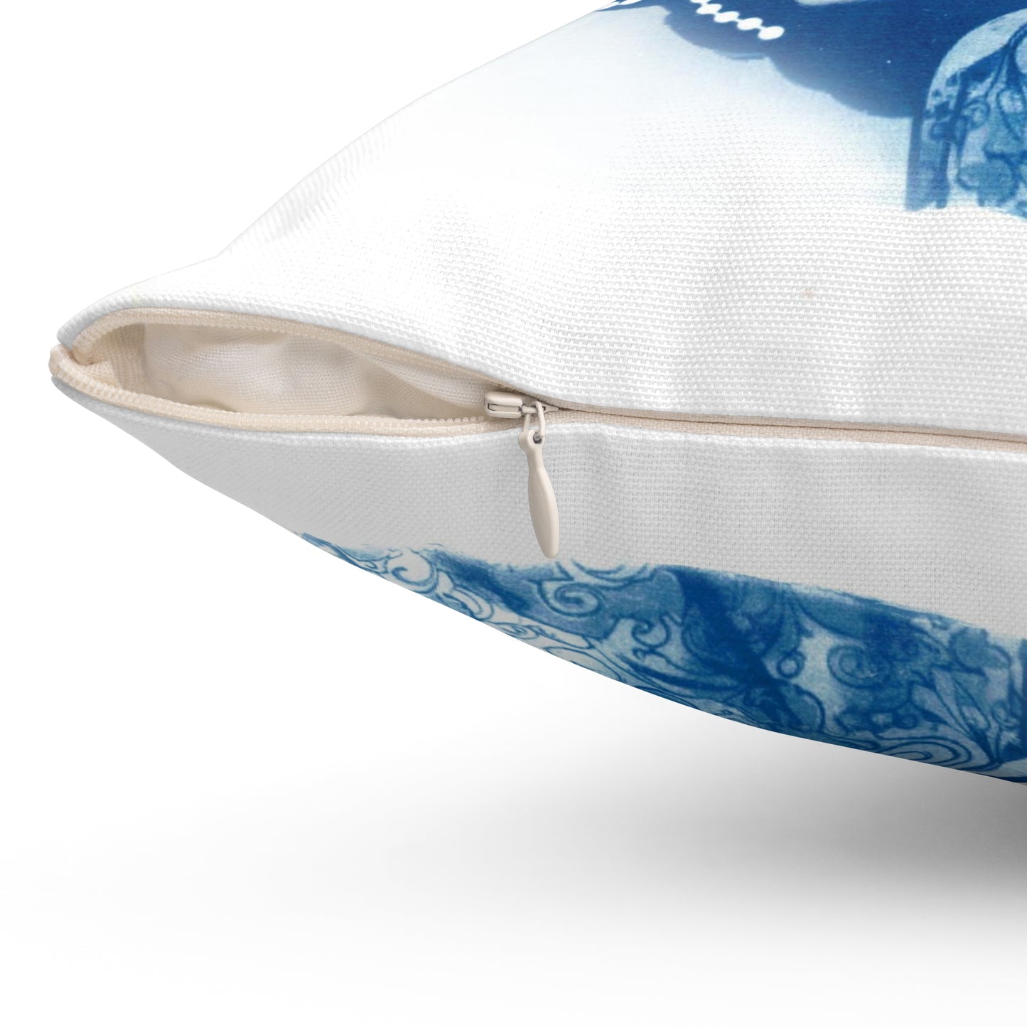 Funky Chick in Blue #2 Throw Pillow