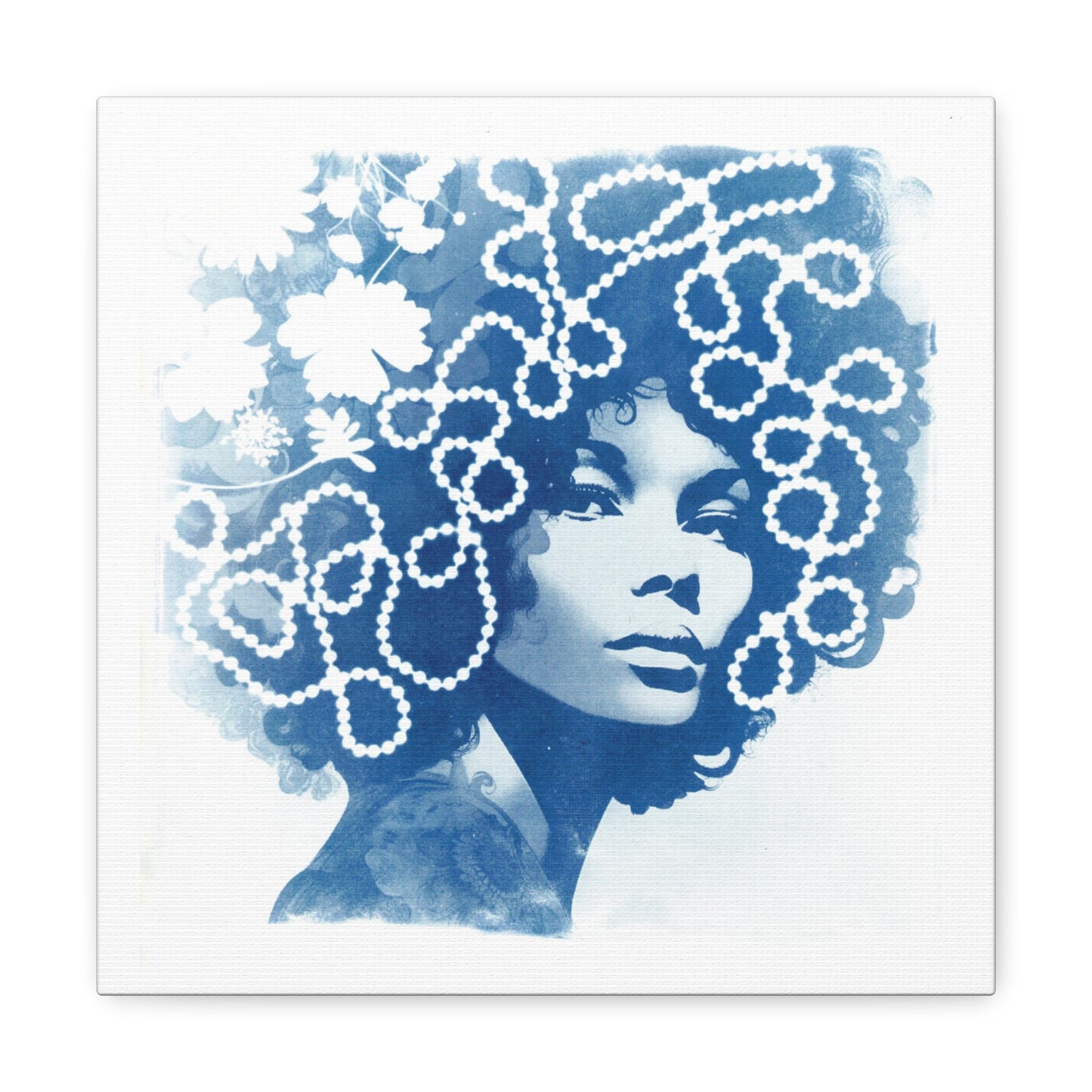 Funky Chic in Blue #1 Canvas Gallery Wraps