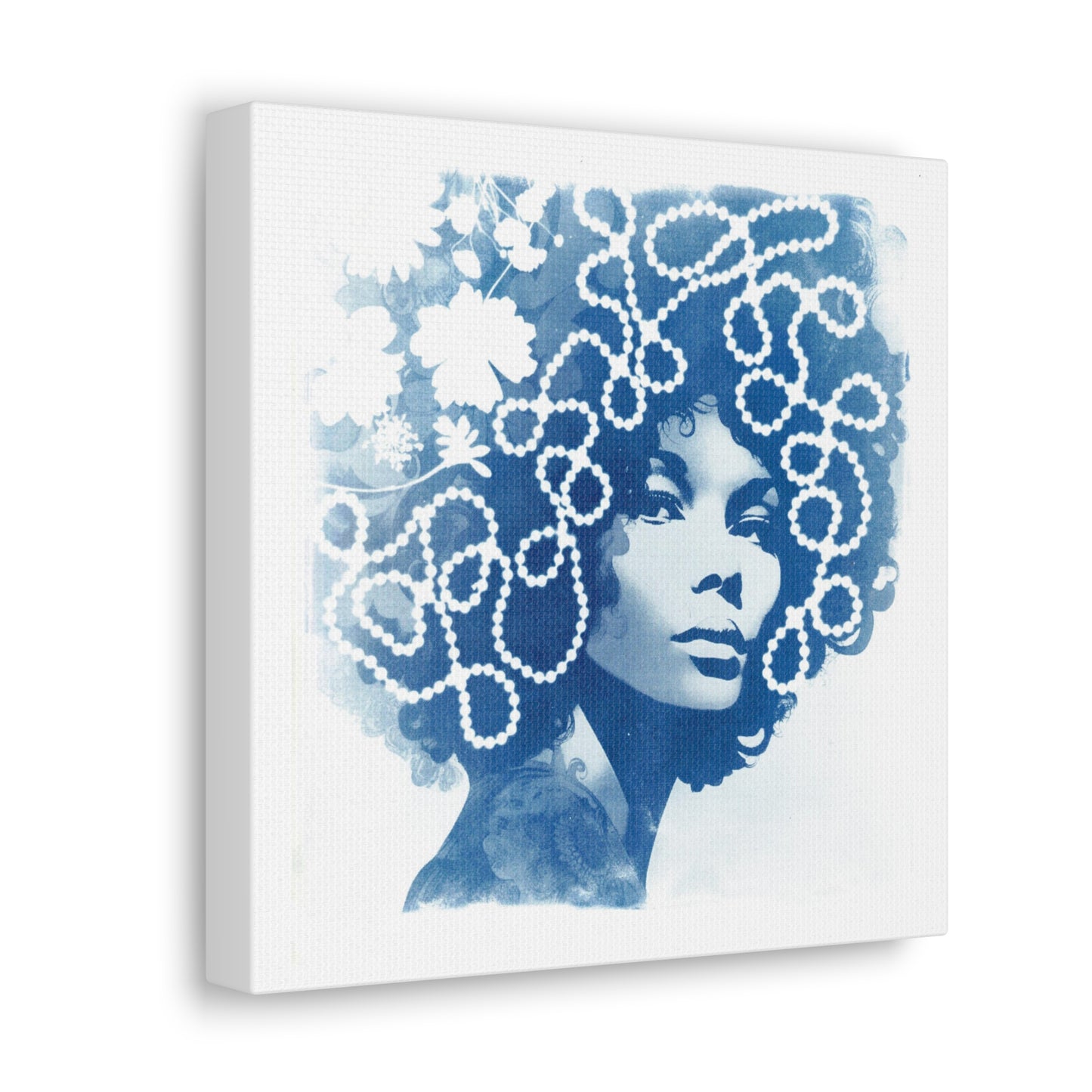 Funky Chic in Blue #1 Canvas Gallery Wraps