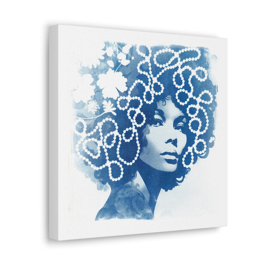 Funky Chic in Blue #1 Canvas Gallery Wraps