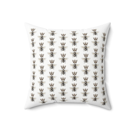 Queen Bee Pattern Throw Pillow