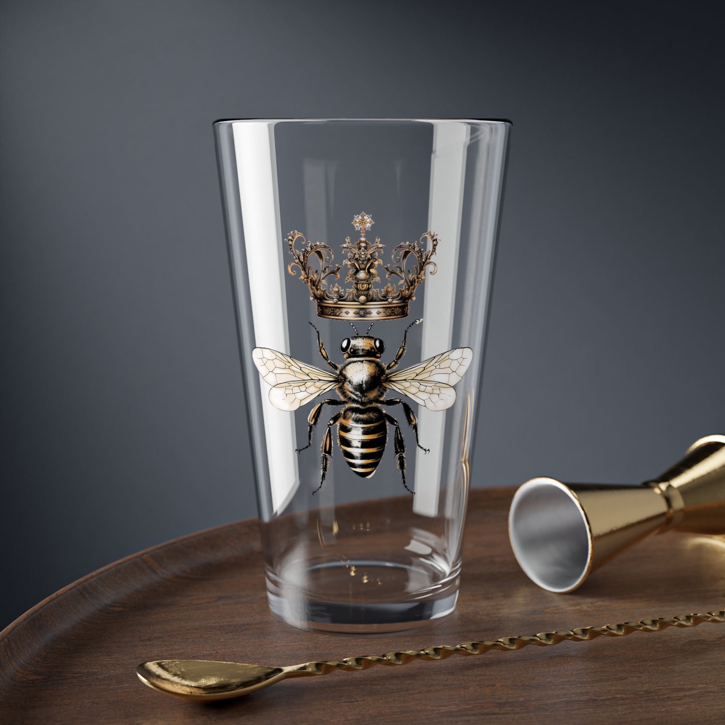 Queen Bee Pint Glass, 16oz