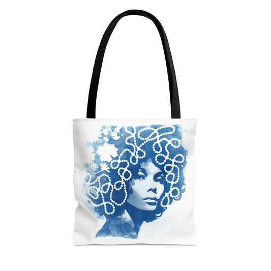 Funky Chic in Blue Tote Bag