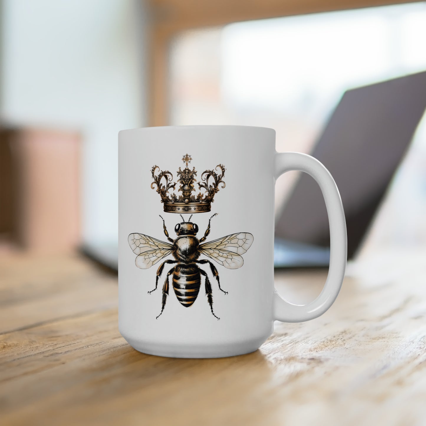 Queen Bee Ceramic Mug 15oz